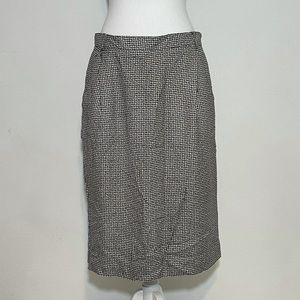 Rena Rowan For Saville Vintage '90s Classic Herringbone Pencil Skirt Size 12